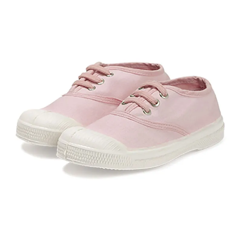 Tennis à lacets Enfant - Rose Poudre-1