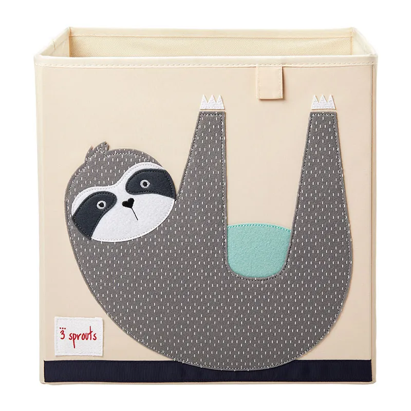 Cube de rangement jouets Paresseux - 33x33cm-1