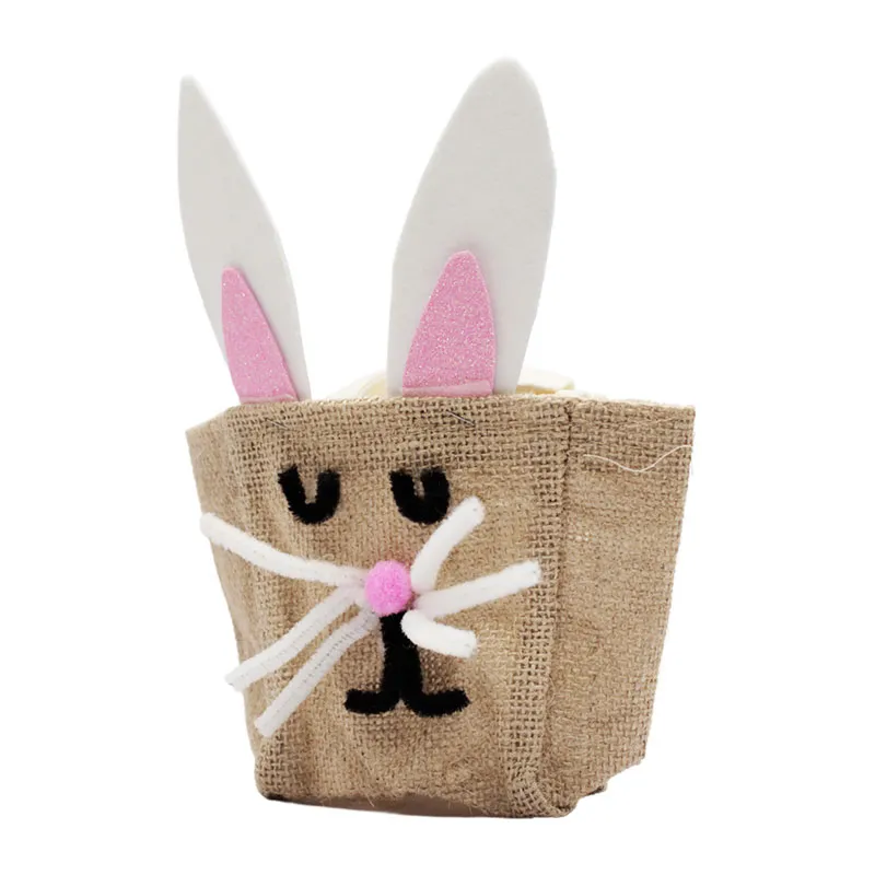Sacs à fleurs jute à décorer 10x10cm 10pcs - 3+-2