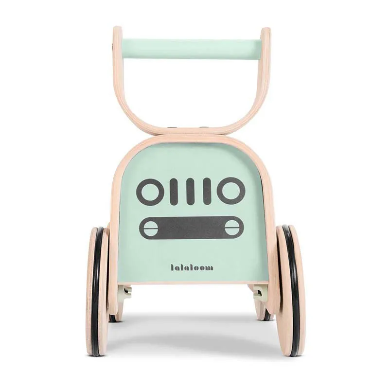 Porteur Voiture Bois/vert - 12m+-2