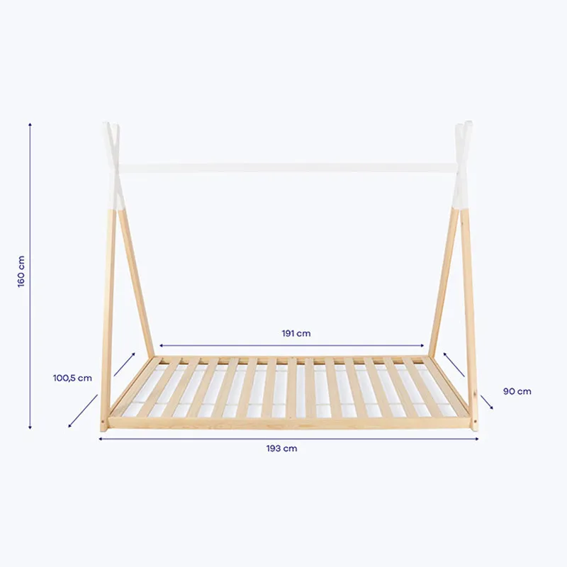Lit tipi Plume - 90x190cm-1