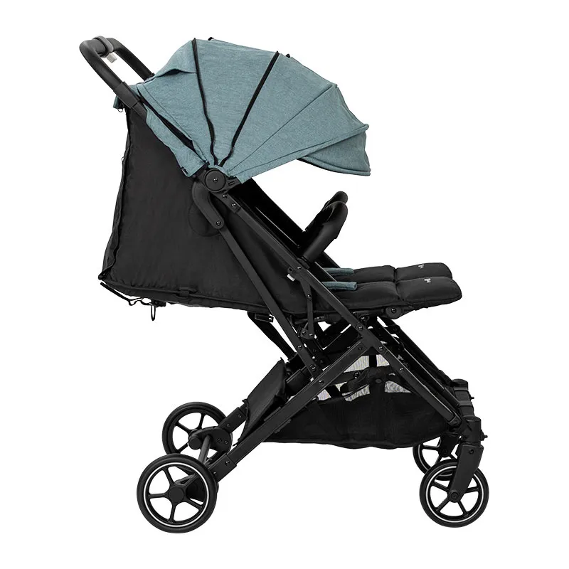 Poussette double Action Twin Black/Dusty Green - 0m+-3