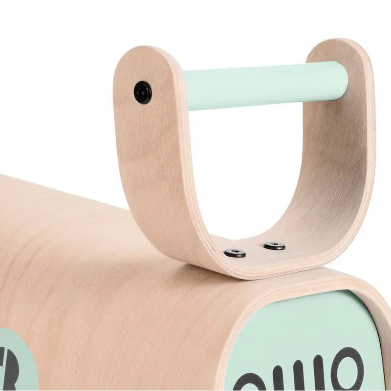 Porteur Voiture Bois/vert - 12m+-4