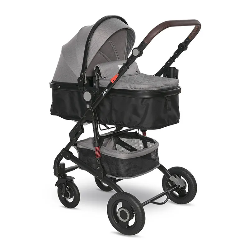 Poussette transformable 2en1 Alba Premium Gris - 0m+-3