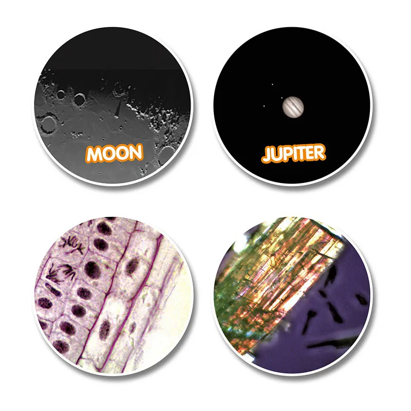 Kit Télescope + Microscope Jaune - 8+-6