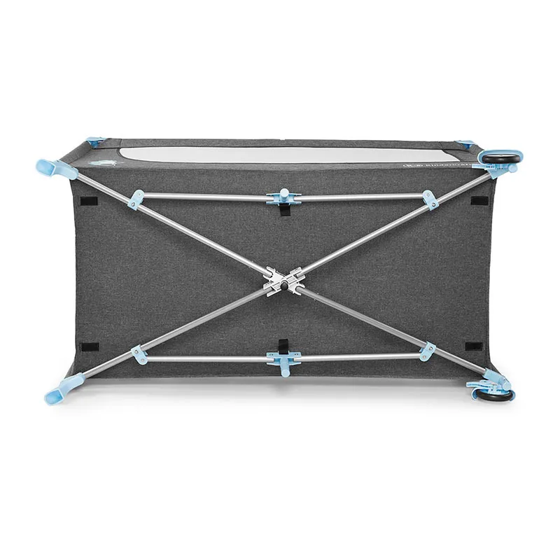 Lit parapluie + Accessoires Joy Bleu - 120x60cm-6