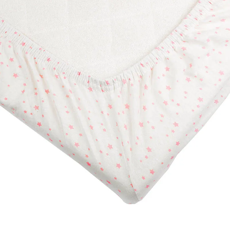 Drap-housse Étoiles Rose - 70x140cm-0
