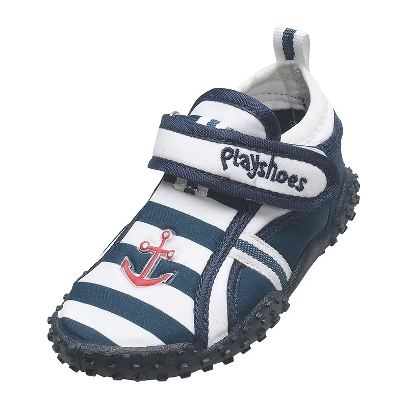 Chaussures bain scratch fermées Anti-UV - Maritime Marine/Blanc - PLAYSHOES-0