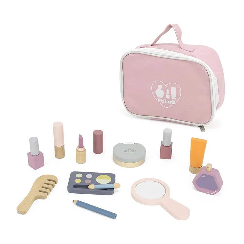 Ensemble trousse à maquillage Bois 14pcs - 36m+-0