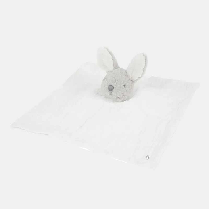 Doudou plat Lapin Mixte - Taupe-1