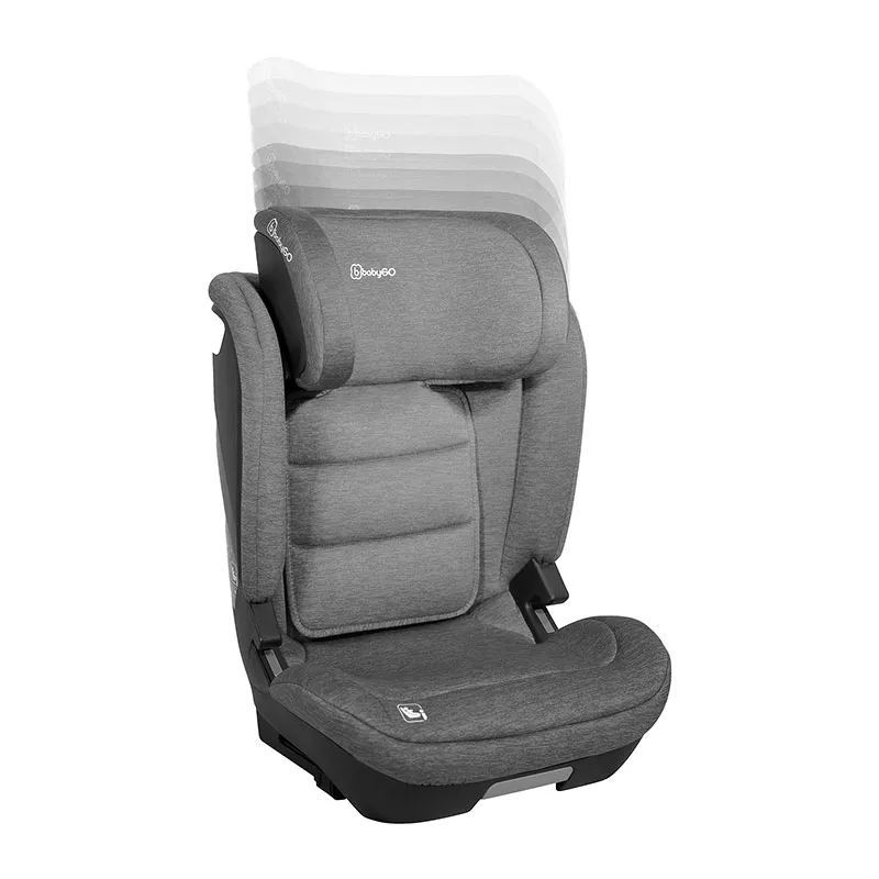 Siège auto i-Size/Isofix Motion 100-150cm - Gris-3