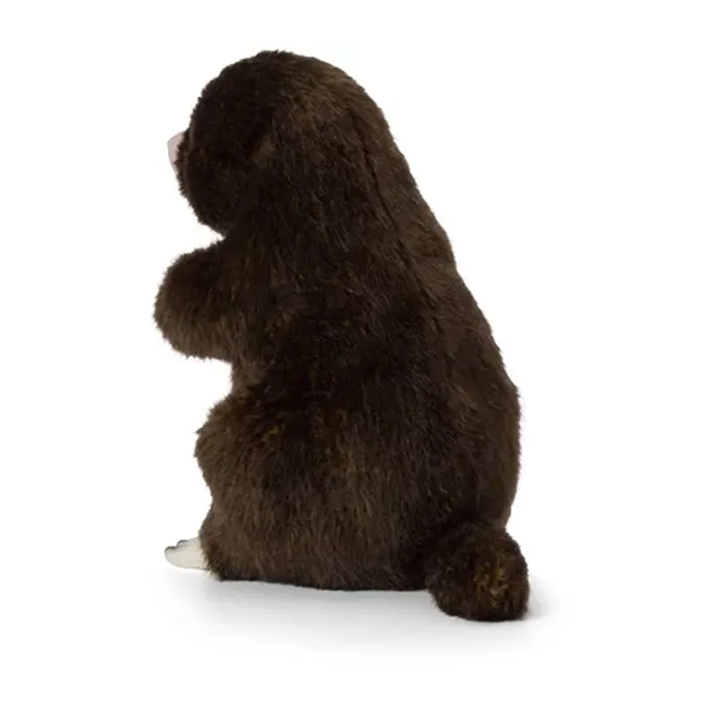 Peluche Taupe assise - 18cm-1
