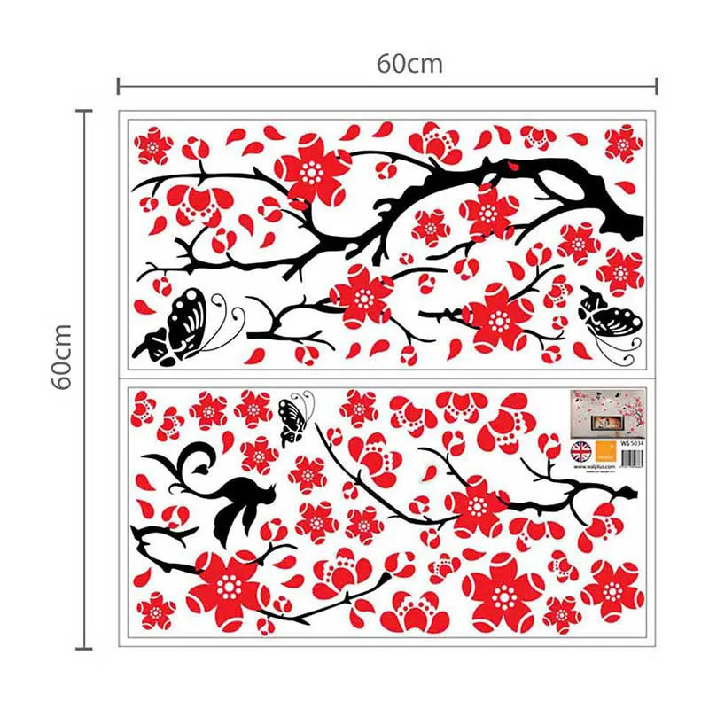Stickers - Fleurs & Papillons 3D-5