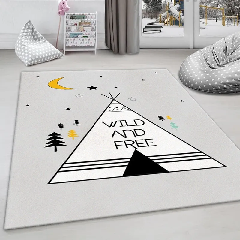 Tapis Enfant Tipi Gris - Plusieurs dim. dispos-1