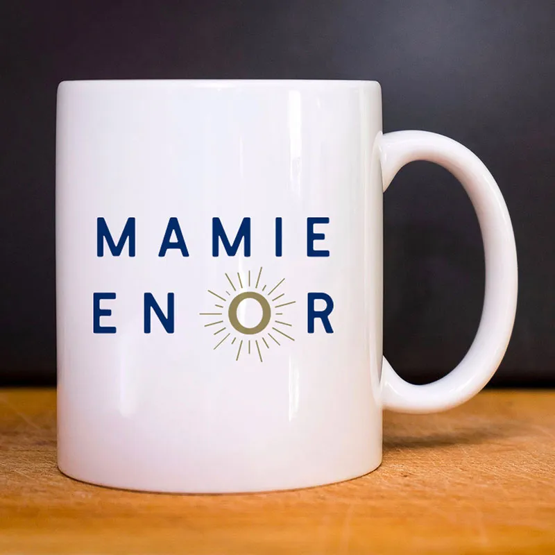 Mug Mamie en or - Blanc-0