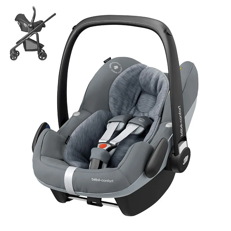 Siège-auto Cosi Pebble Pro I-Size/Ceinturé 40-75cm sans base - Essentiel Grey-0