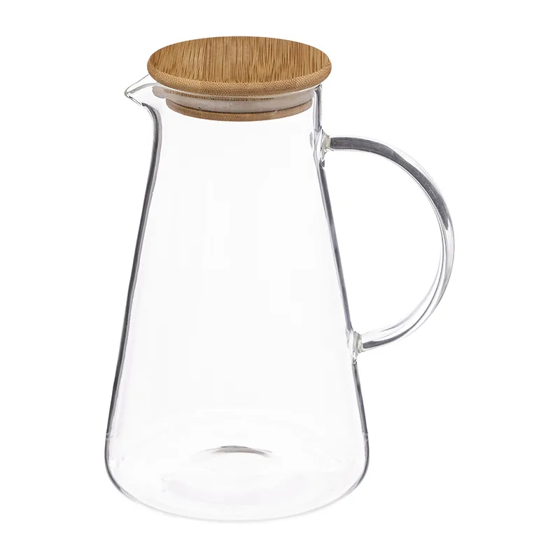 Pichet Chila + bouchon Bambou 1,5L - 17x13x21cm-0