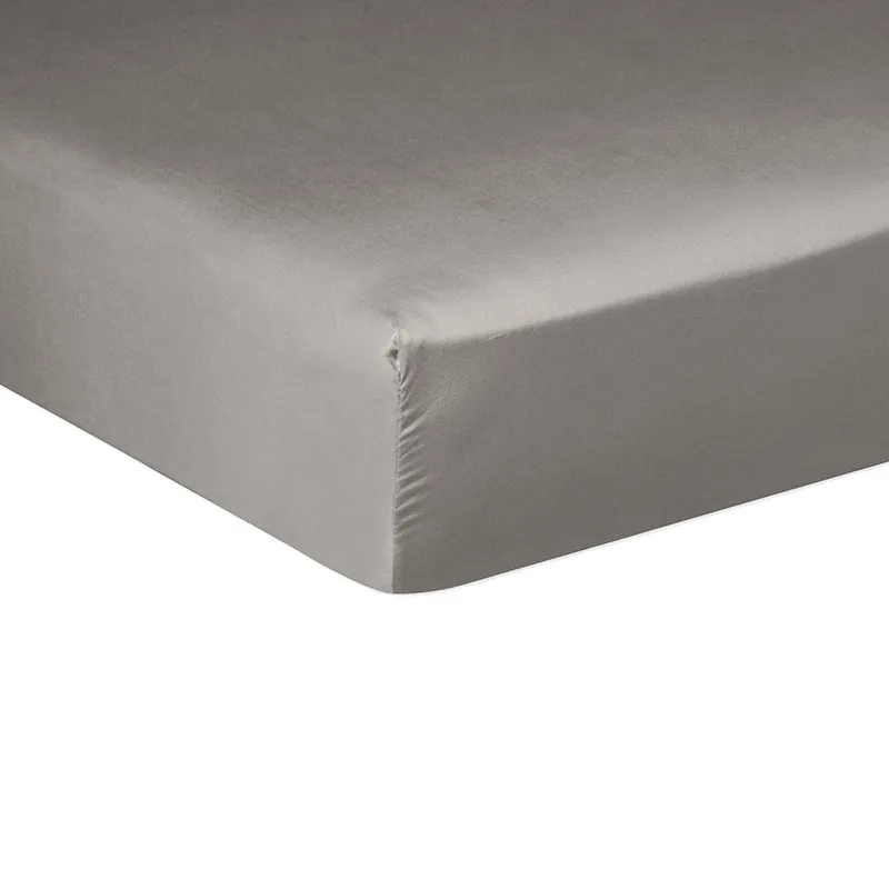 Drap-H. Satin de coton Bonnet 30cm - Gris clair-1