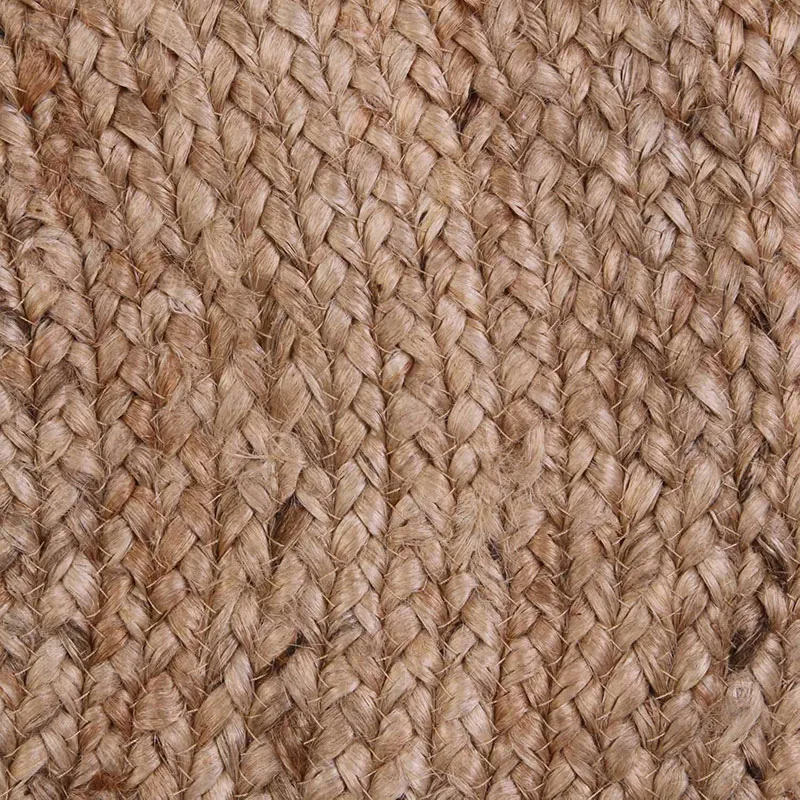 Tapis rond jute bord Blanc - ø120x0.5cm-3
