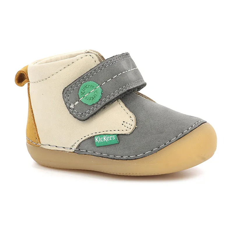 Bottillons Sabilo - Beige/Gris/Jaune-1