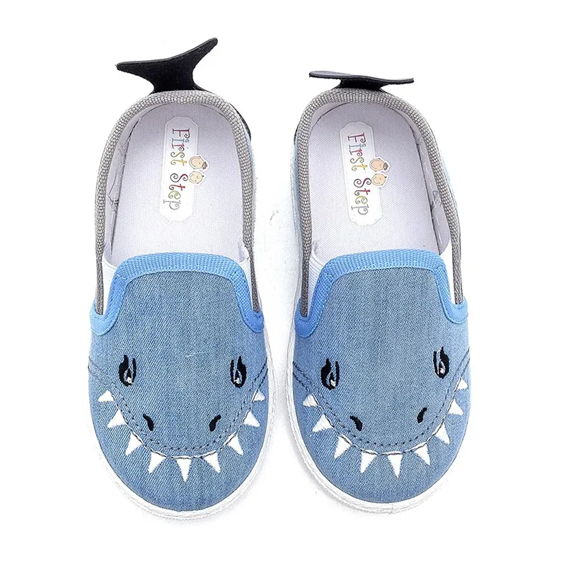 Sneakers Requin 3D - Bleu-4