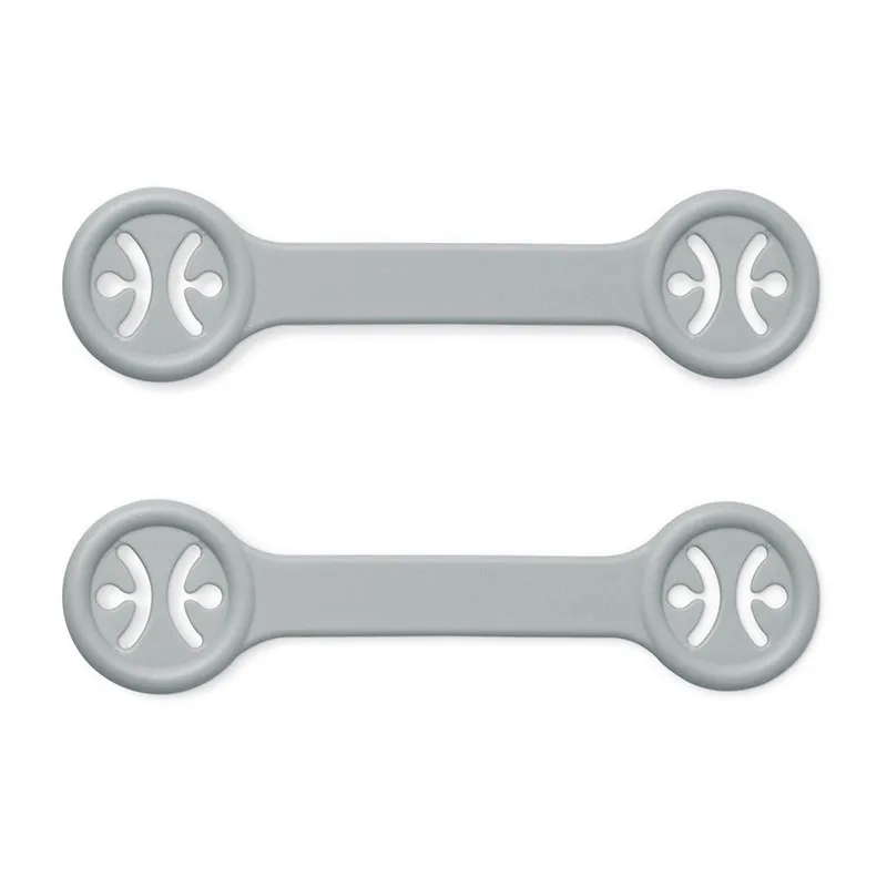 Porte-bavoirs Gris - 2pcs-1