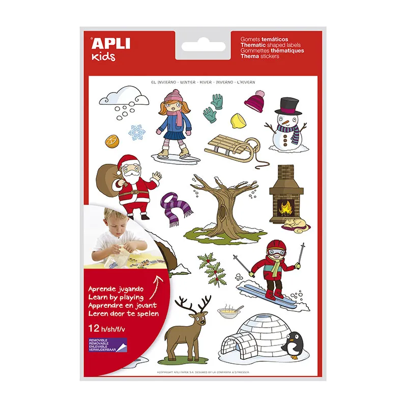 Jeu de Gommettes repositionnables Hiver - 36m+-0