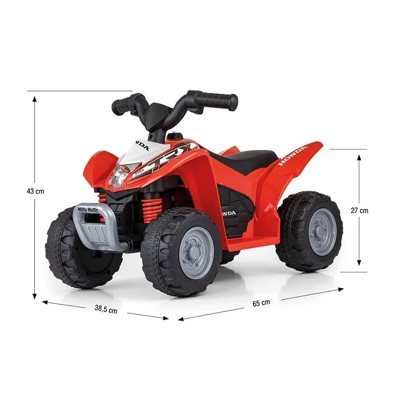 Quad à batterie Honda ATV Rouge - 24m+-5