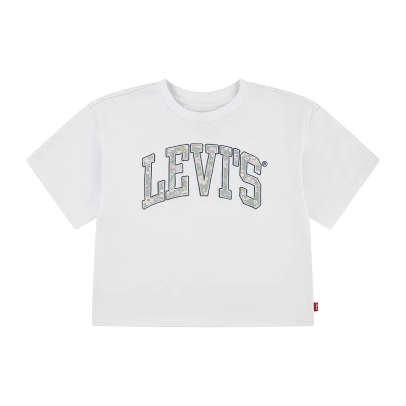 T-shirt MC Enfant Floral - Bright White-0