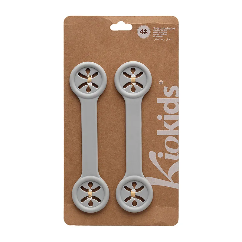 Porte-bavoirs Gris - 2pcs-2