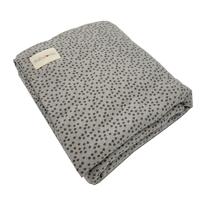 Écharpe Tricot-slen design BIO - Pois Gris-2