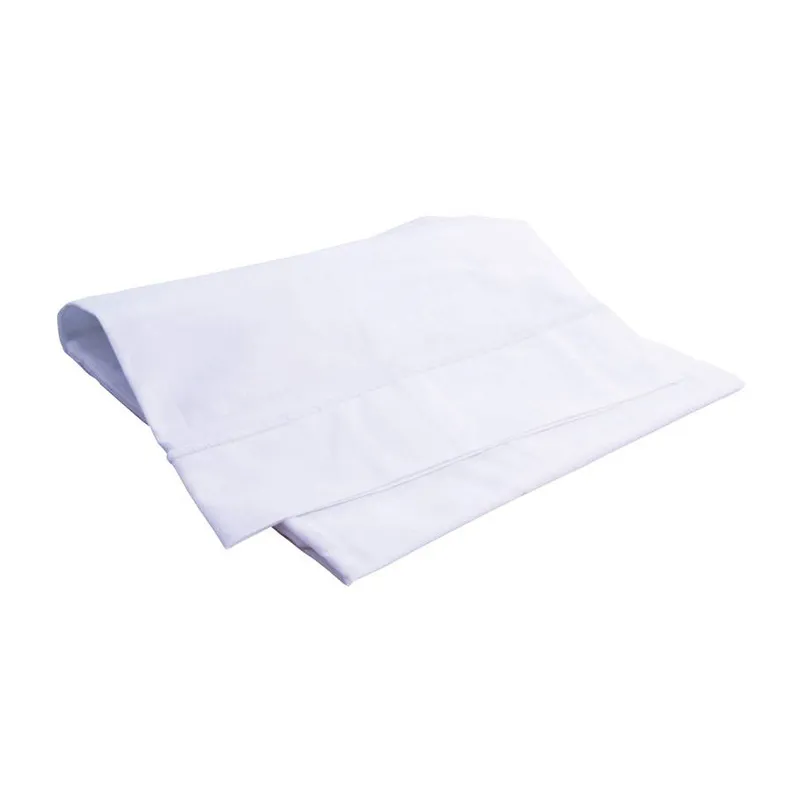 Drap plat Coton Blanc-0