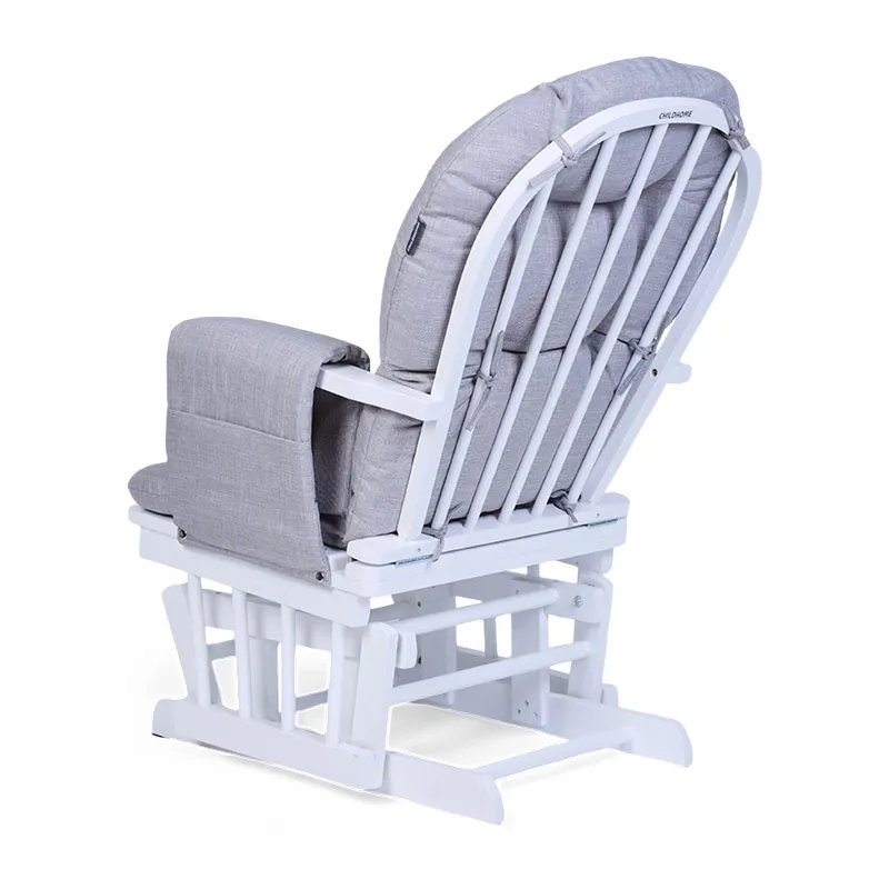 Fauteuil à Bascule avec repose pieds - Gris-5