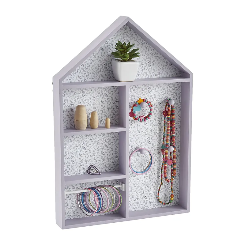 Porte-bijoux maison - Violet clair-1