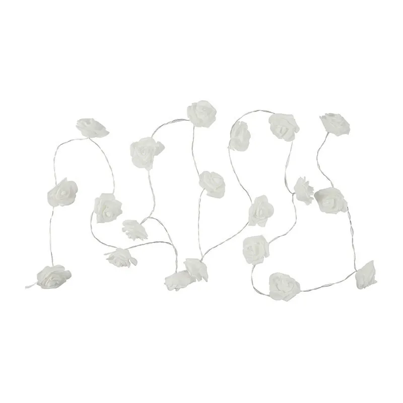 Guirlande 20 Roses LED Blanc - 3,5m-1
