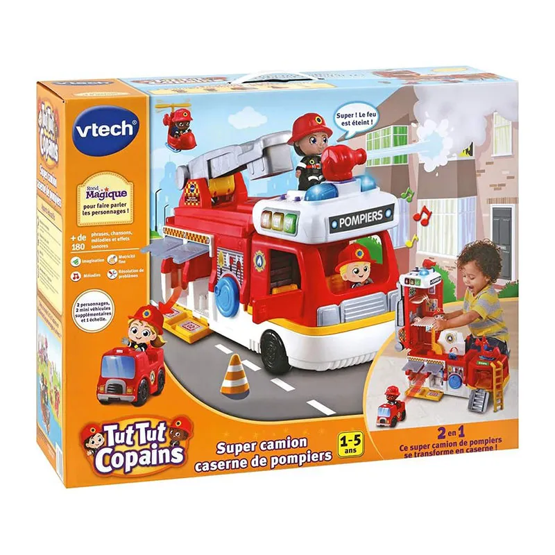 Tut Tut Copains Super camion caserne de pompiers - 12m+-4