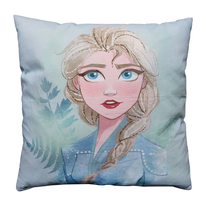 Coussin R/V carré Reine des Neiges 2 Bleu - 40x40cm-2