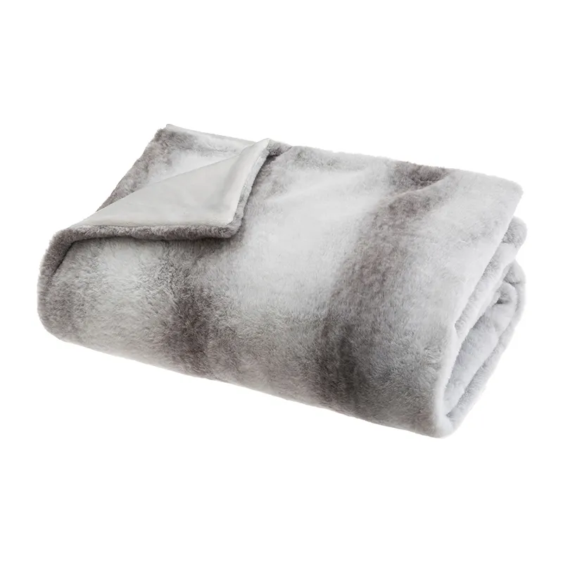 Plaid Gris Bicolore - 130x180cm-0