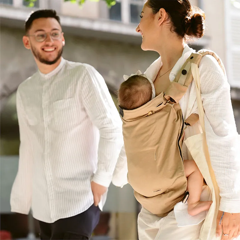 Porte-bébé évolutif Moov & Boost Beige - 0m+-1