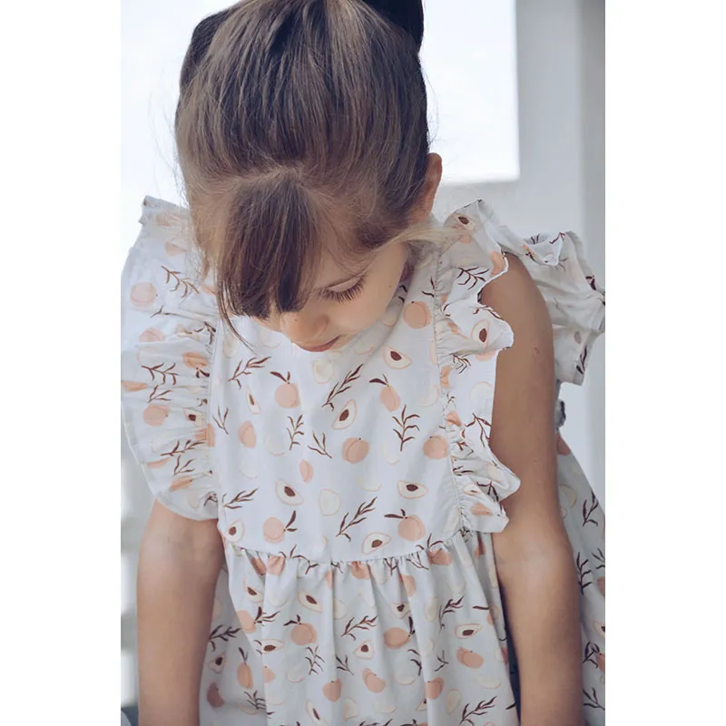 Robe SM Pêche Dina - Bleu-6