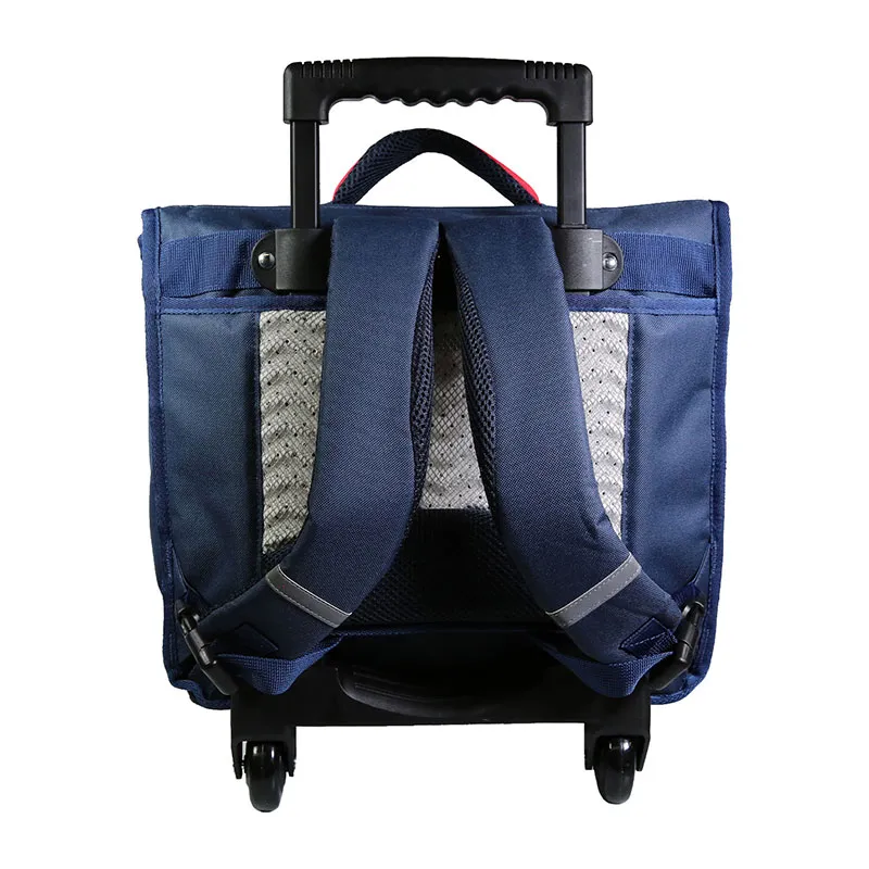 Cartable à roulettes Phileas USA Bleu - 38x34cm-4