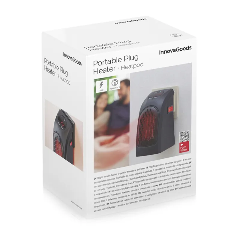 Mini-chauffage portable prise Heatpod 400W - 8,5x16x12,5cm-9