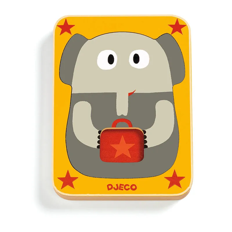 Puzzle 3 niveaux Leo & Co - 12m+-5