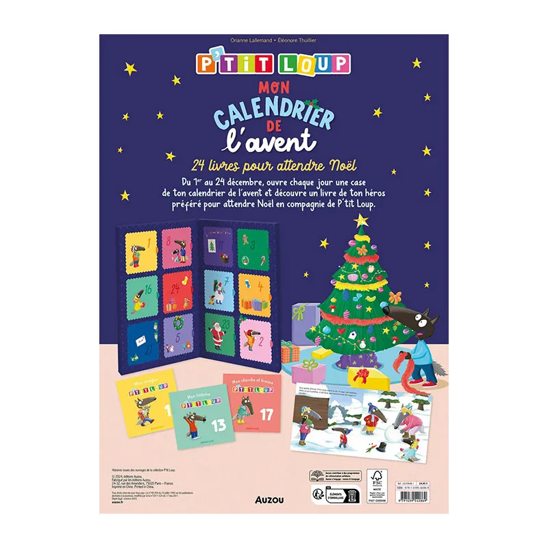 P'tit Loup Mon calendrier de l'avent - 12m+-6