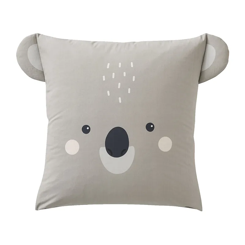 Housse de couette + Taie koala - Gris/Écru-0