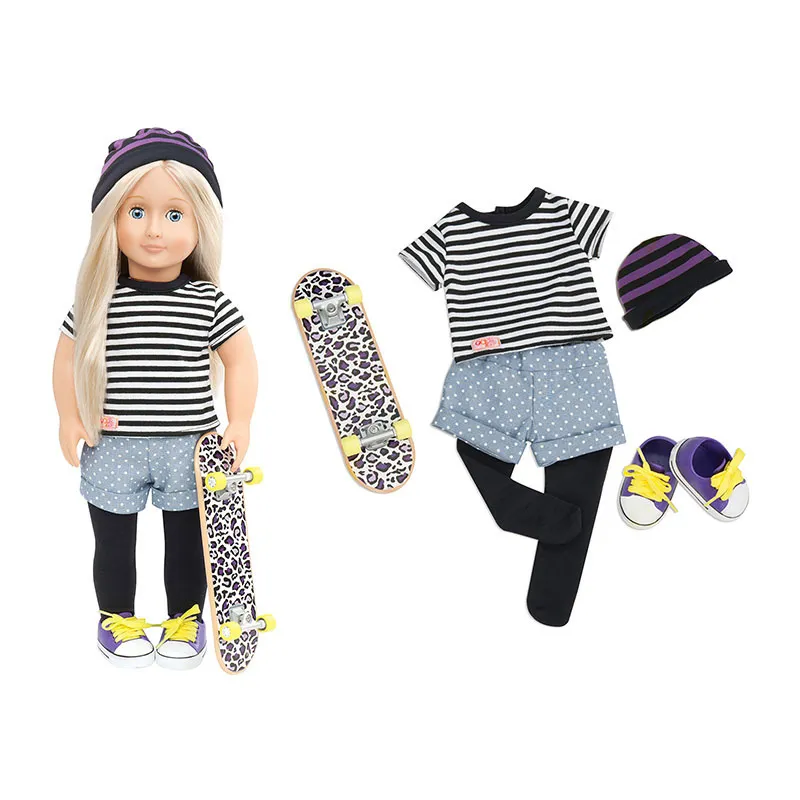 Tenue Skate Gris - Poupée 46cm-1