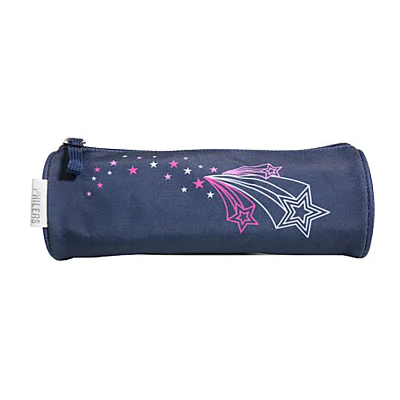 Trousse ronde Phileas Bleu - 22x7cm-0