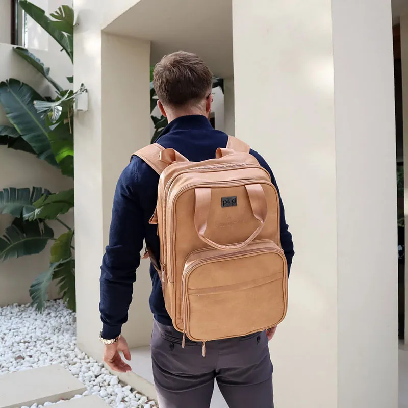 Couffin nomade/Sac à langer Porcini - 47x34cm-12