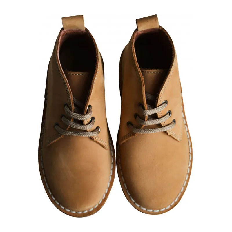 Chaussures derbies à lacets Victor - Nubuck Camel-0
