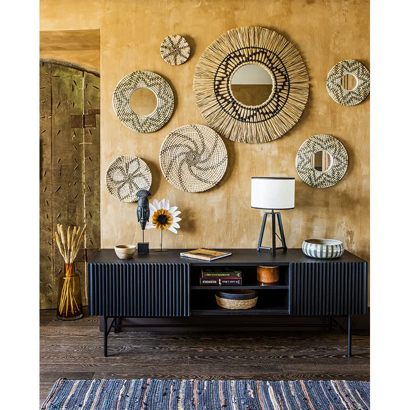 Miroir Isa Roseau - ø78cm-3